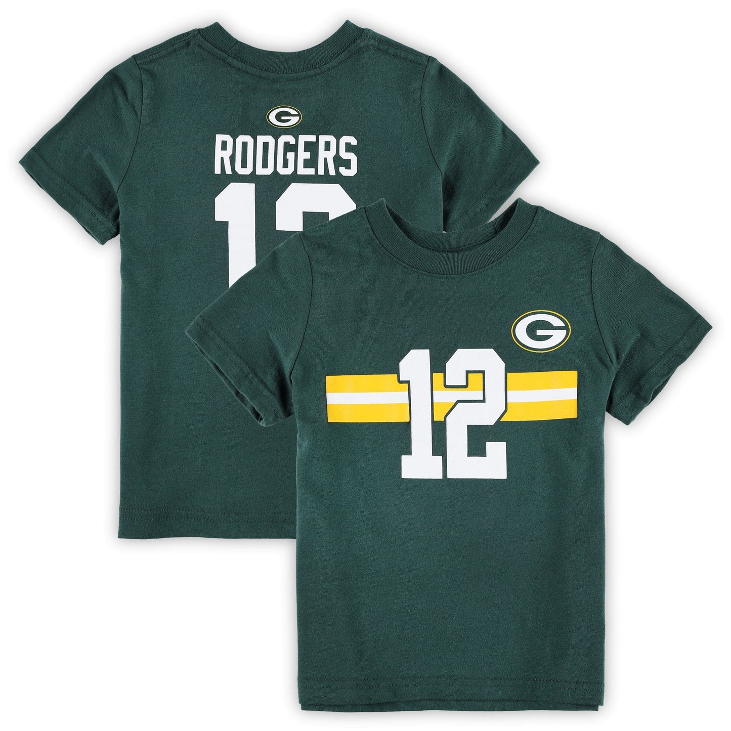 Toddler Aaron Rodgers Green Green Bay Packers Player Name & Number T-Shirt