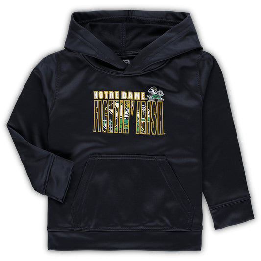 Toddler Navy Notre Dame Fighting Irish Team Pullover Hoodie