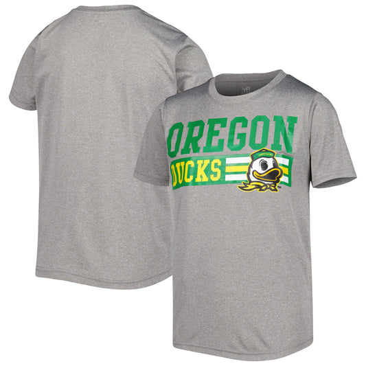 Youth Gray Oregon Ducks Logo Team T-Shirt