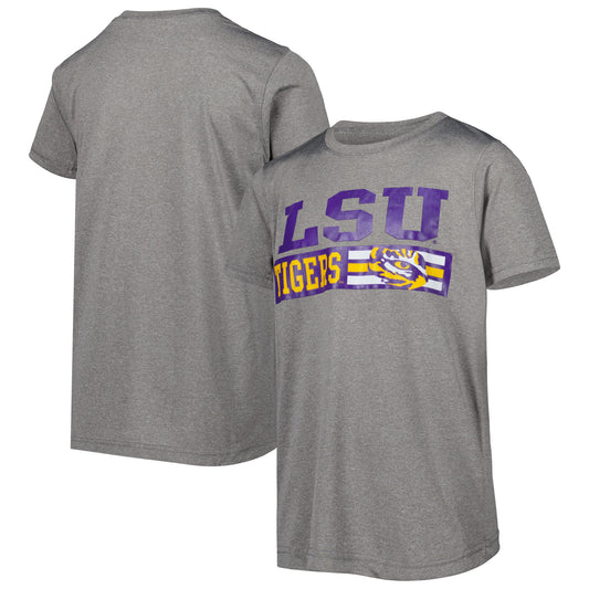 Youth Gray LSU Tigers Logo Team T-Shirt