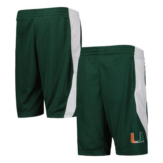 Youth Green Miami Hurricanes Team Mesh Shorts