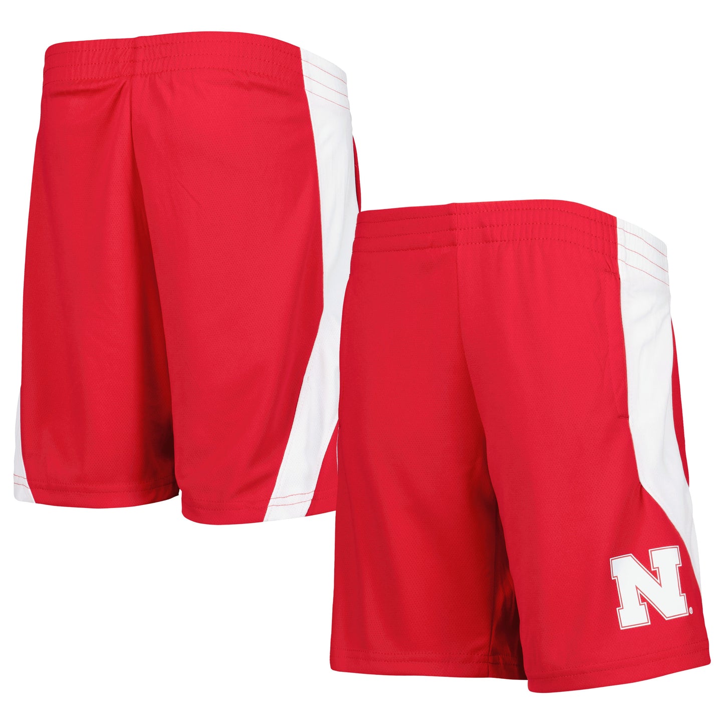 Youth Scarlet Nebraska Huskers Team Mesh Shorts