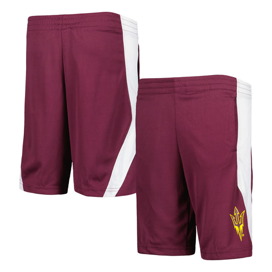 Youth Maroon Arizona State Sun Devils Team Mesh Shorts