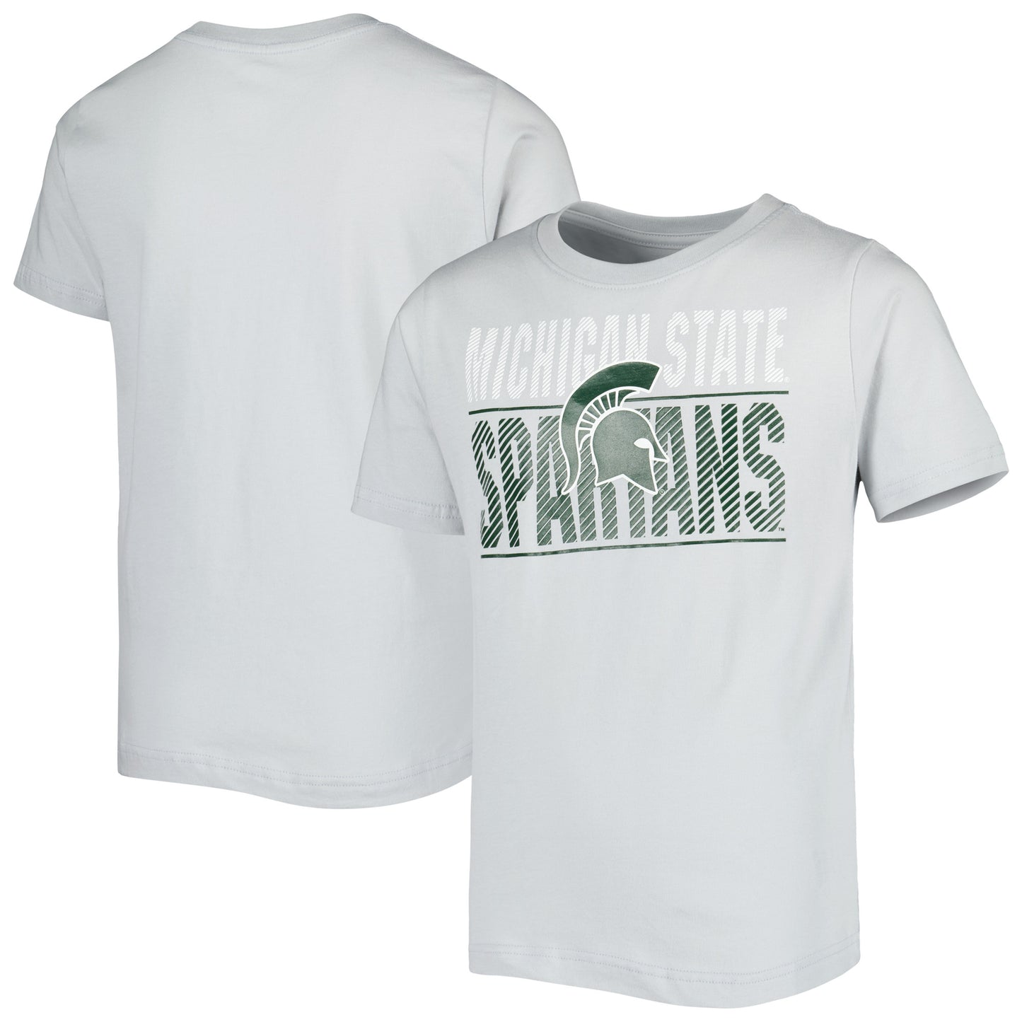 Youth Gray Michigan State Spartans Icon Team T-Shirt