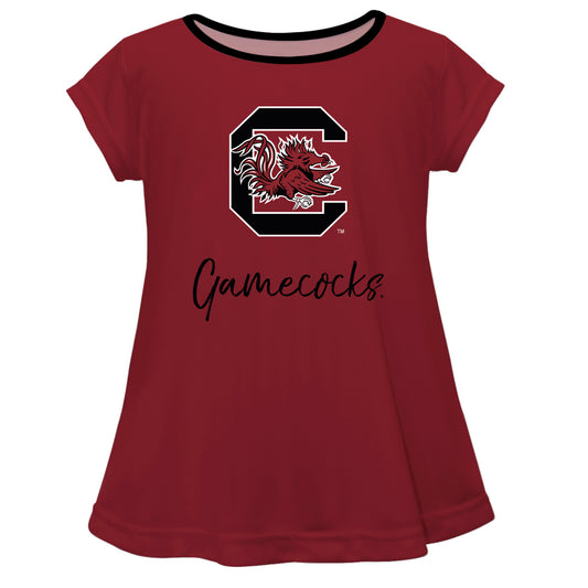 Girls Infant Garnet South Carolina Gamecocks A-Line Top