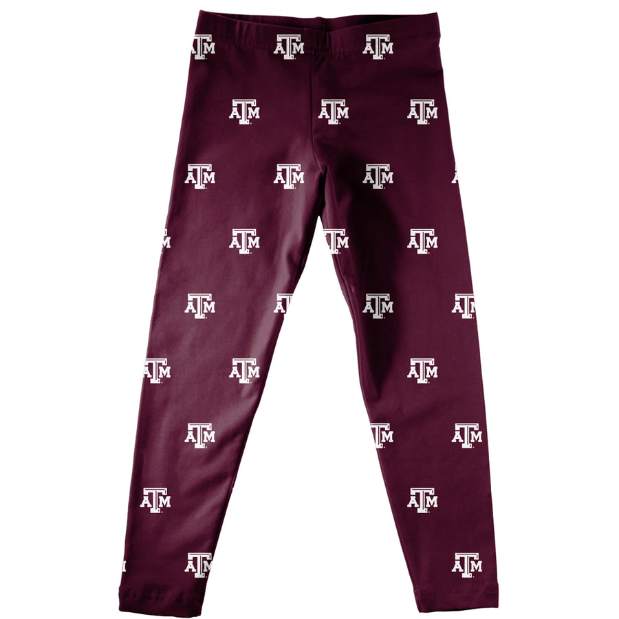 Girls Infant Vive La Fete Maroon Texas A&M Aggies All Over Print Leggings
