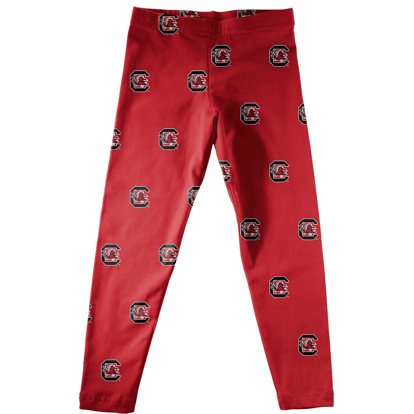 Girls Youth Garnet South Carolina Gamecocks All Over Print Leggings