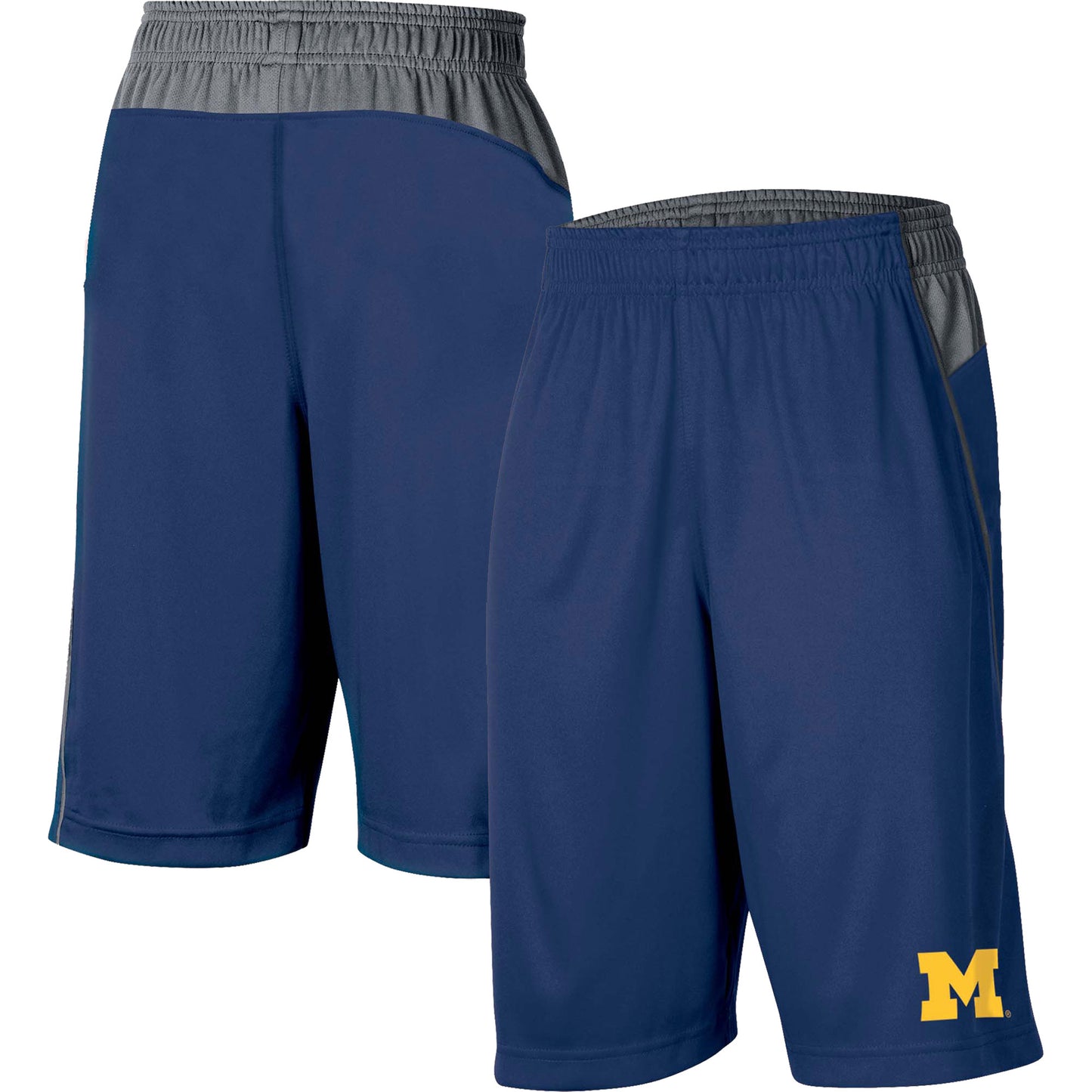 Men's Russell Navy Michigan Wolverines Team Shorts