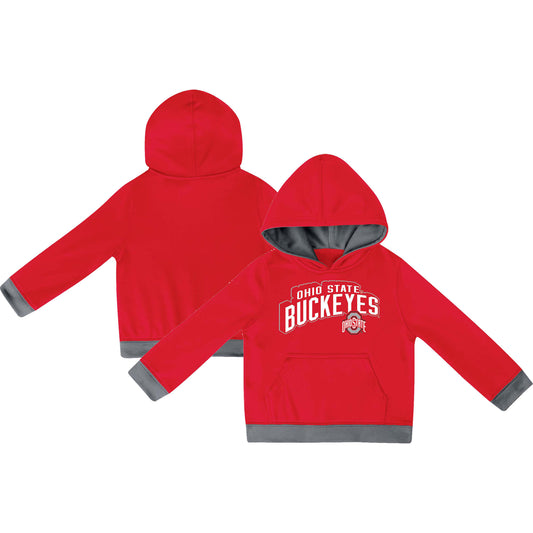 Toddler Russell Scarlet Ohio State Buckeyes Team Pullover Hoodie