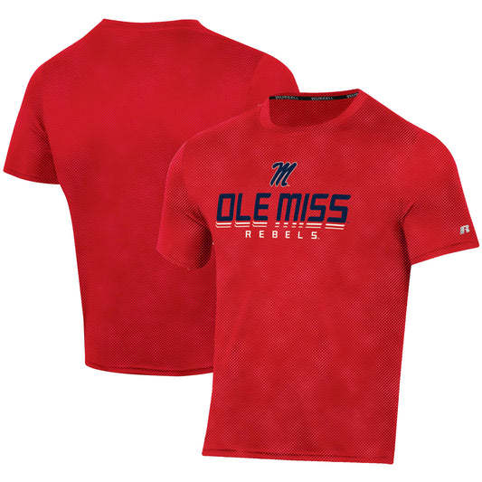 Men's Russell Red Ole Miss Rebels Synthetic Impact Team T-Shirt