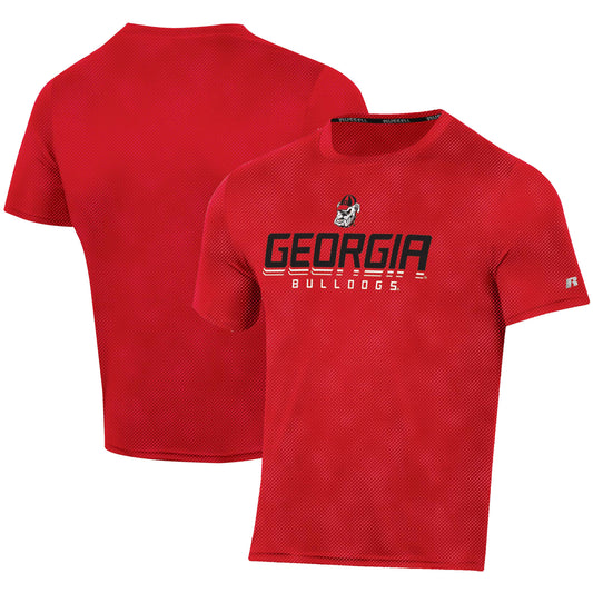 Men's Russell Red Georgia Bulldogs Synthetic Impact Team T-Shirt