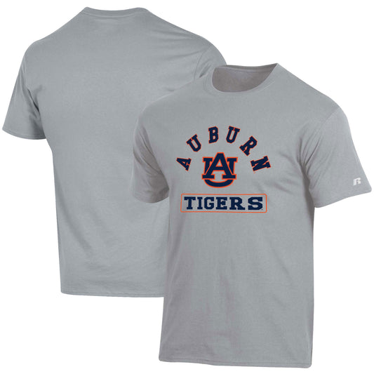 Men's Russell Heather Gray Auburn Tigers Spinner T-Shirt