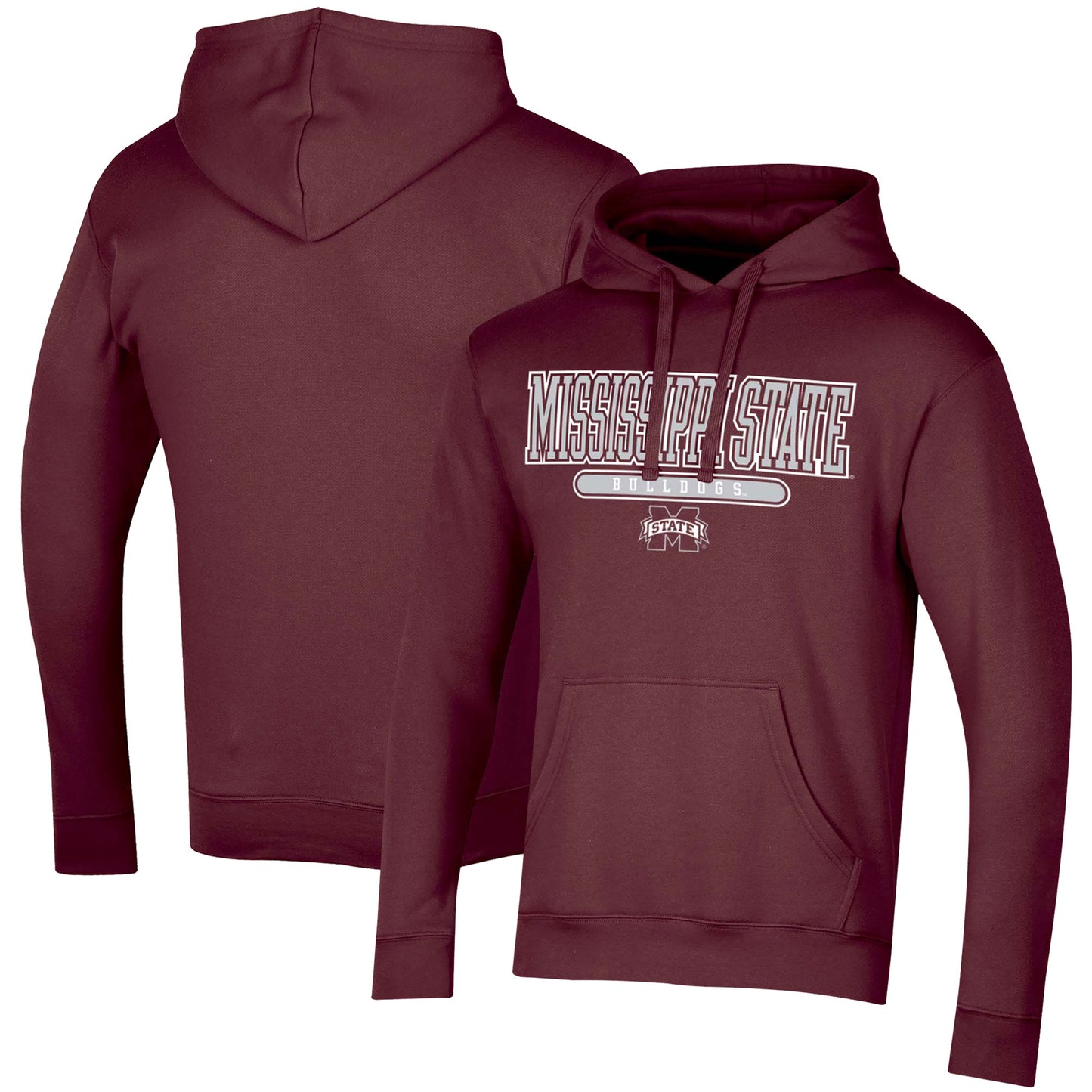 Men's Russell Maroon Mississippi State Bulldogs Team Pullover Hoodie