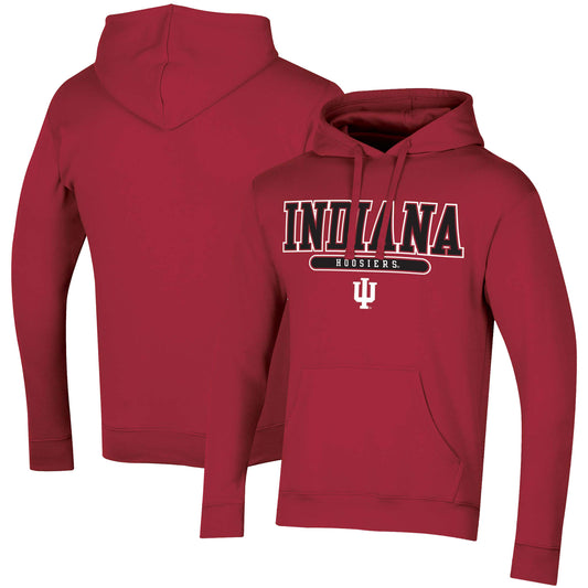 Men's Russell Crimson Indiana Hoosiers Team Pullover Hoodie