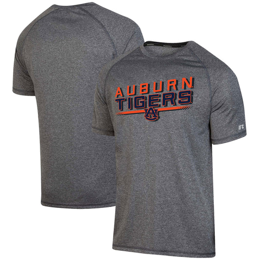 Men's Russell Heathered Charcoal Auburn Tigers Synthetic Team T-Shirt