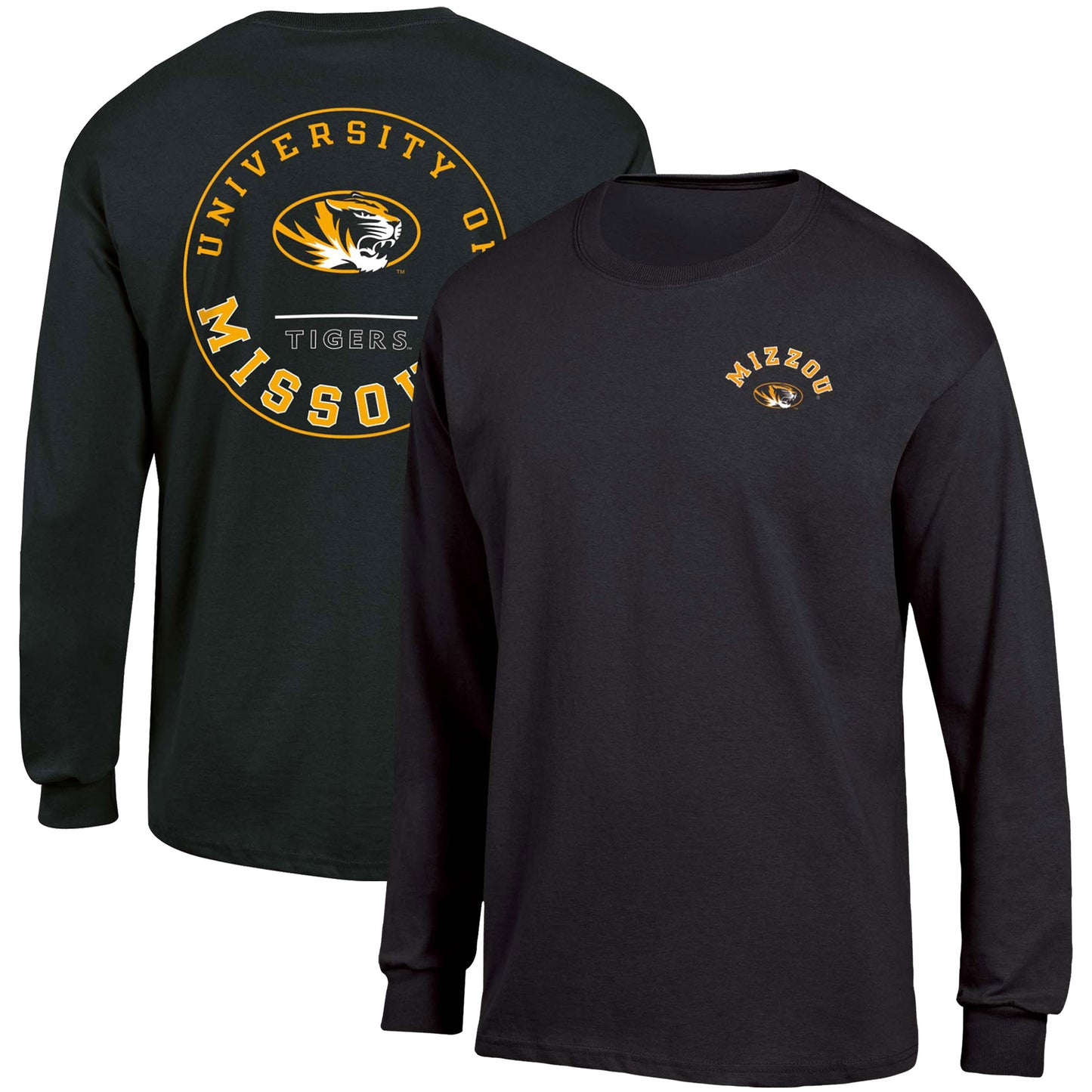 Men's Russell Black Missouri Tigers Long Sleeve T-Shirt