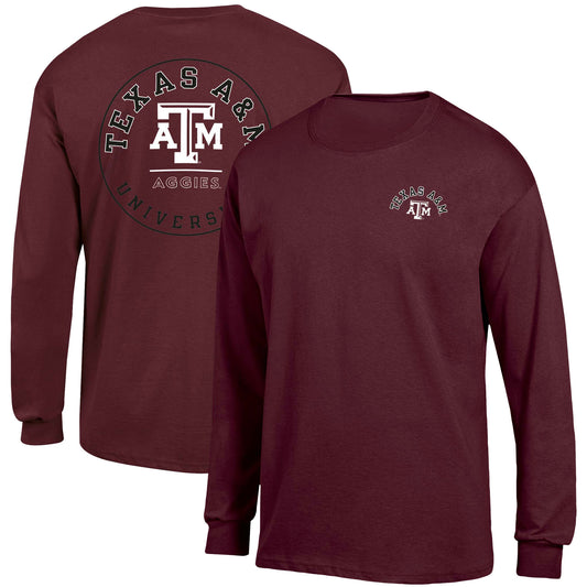 Men's Russell Maroon Texas A&M Aggies Long Sleeve T-Shirt