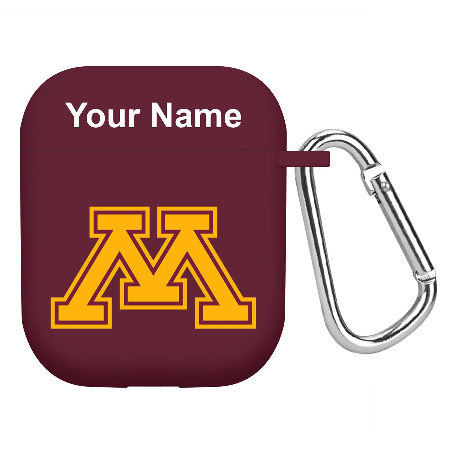 Maroon Minnesota Golden Gophers Personalized AirPods Case Cover