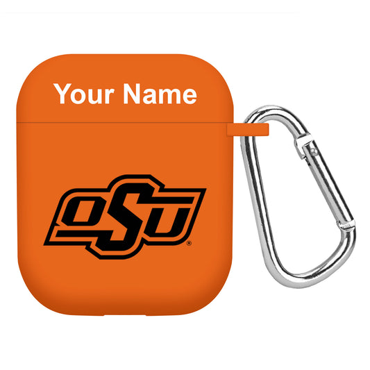 Orange Oklahoma State Cowboys Personalized AirPods Case Cover