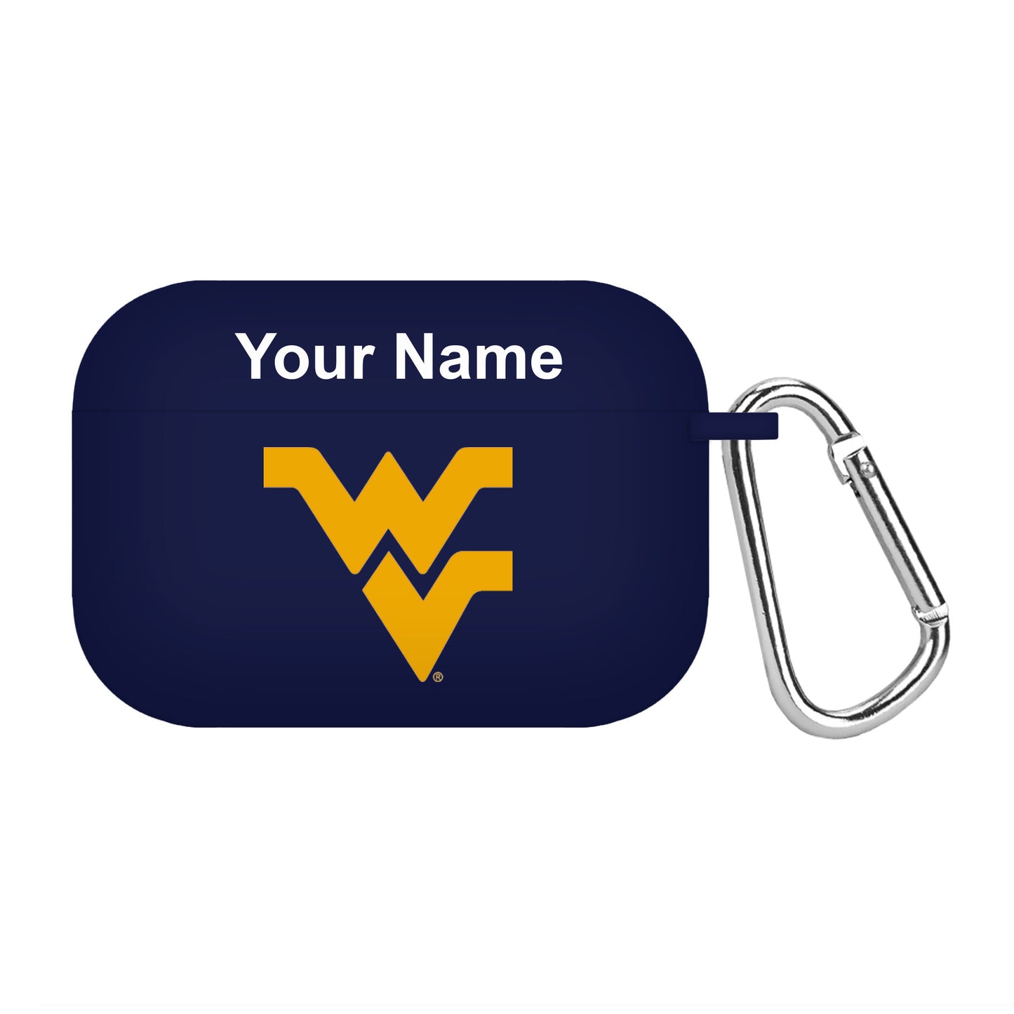 Navy West Virginia Mountaineers Personalized AirPods Pro Case Cover