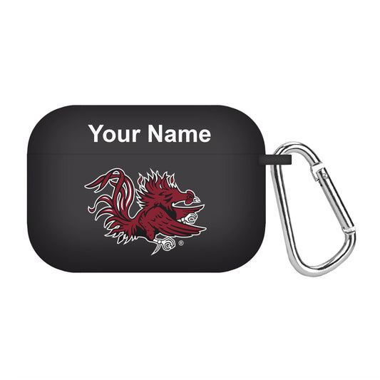 Black South Carolina Gamecocks Personalized AirPods Pro Case Cover