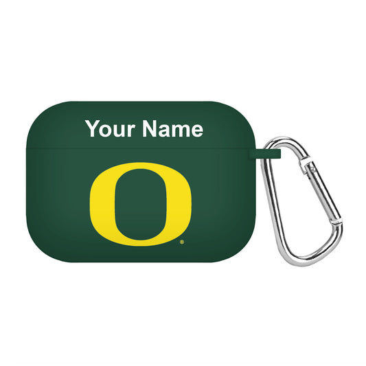 Green Oregon Ducks Personalized AirPods Pro Case Cover