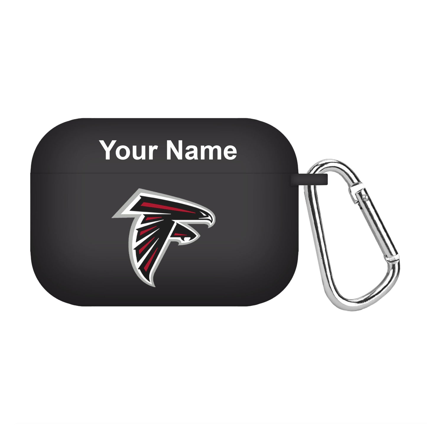 Black Atlanta Falcons Personalized AirPods Pro Case Cover