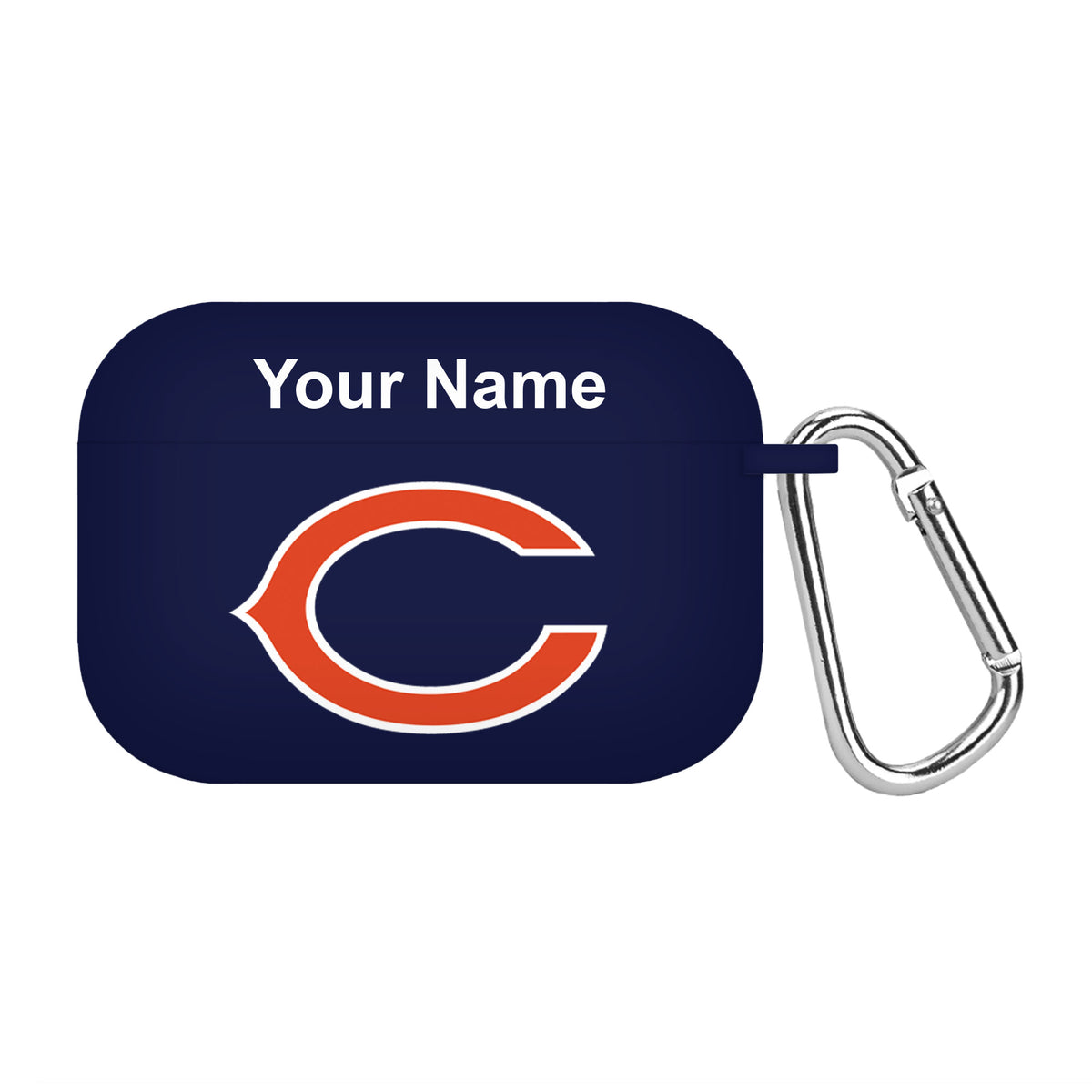 Navy Chicago Bears Personalized AirPods Pro Case Cover