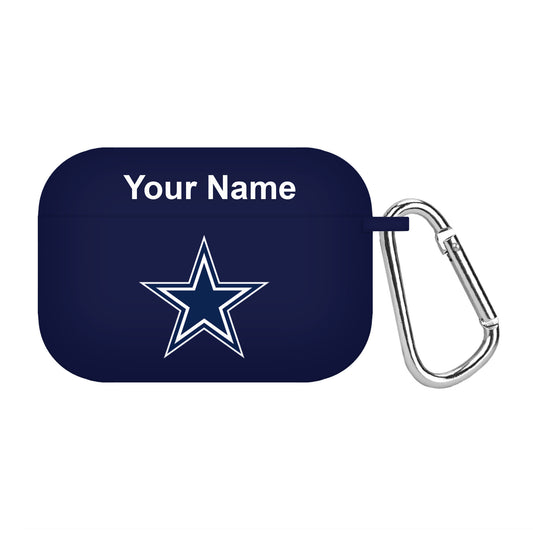 Navy Dallas Cowboys Personalized AirPods Pro Case Cover