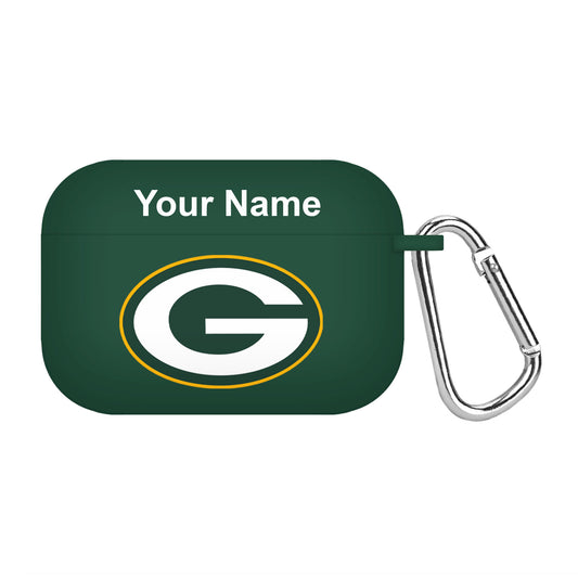 Green Green Bay Packers Personalized AirPods Pro Case Cover