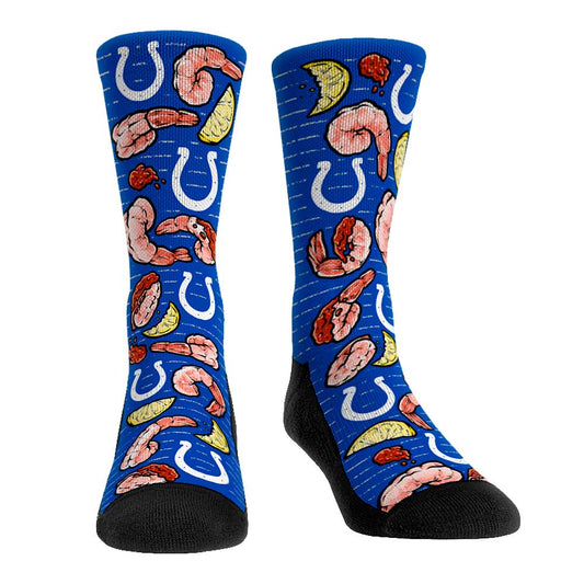 Men's Rock Em Socks Indianapolis Colts Localized Food Crew Socks