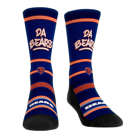 Rock Em Socks Chicago Bears Team Slogan Crew Socks