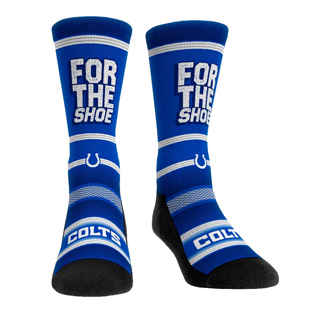 Rock Em Socks Indianapolis Colts Team Slogan Crew Socks