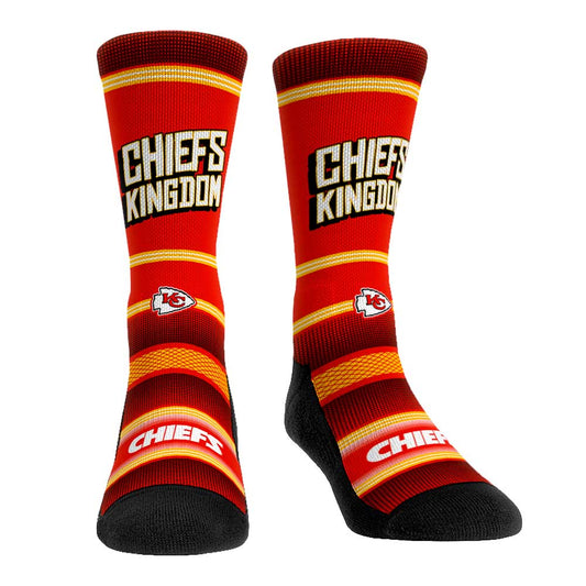 Rock Em Socks Kansas City Chiefs Team Slogan Crew Socks