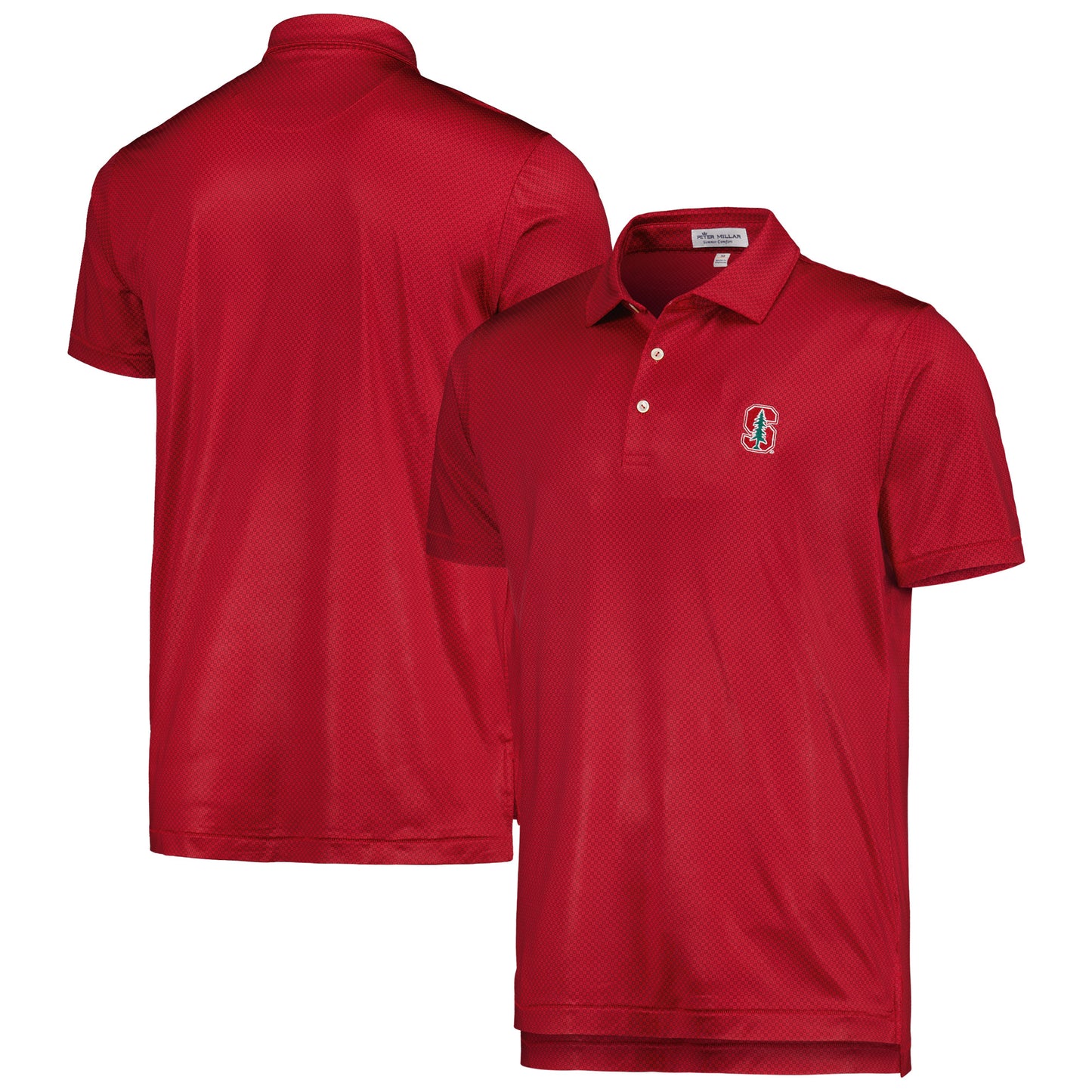 Men's Peter Millar Cardinal Stanford Cardinal Dolly Performance Jersey Polo