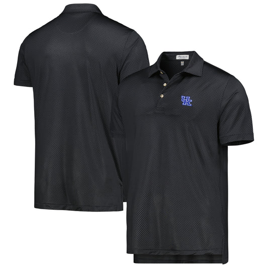 Men's Peter Millar Black Kentucky Wildcats Dolly Performance Jersey Polo