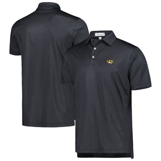 Men's Peter Millar Gray Missouri Tigers Dolly Performance Jersey Polo