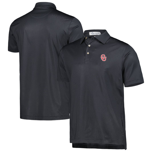 Men's Peter Millar Gray Oklahoma Sooners Dolly Performance Jersey Polo