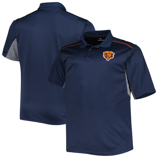 Men's Navy Chicago Bears Big & Tall Team Color Polo