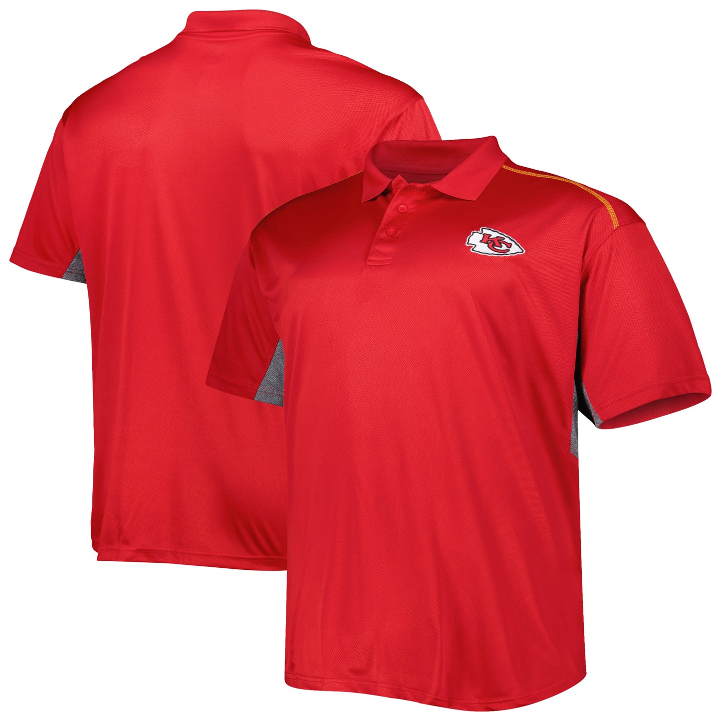 Men's Red Kansas City Chiefs Big & Tall Team Color Polo