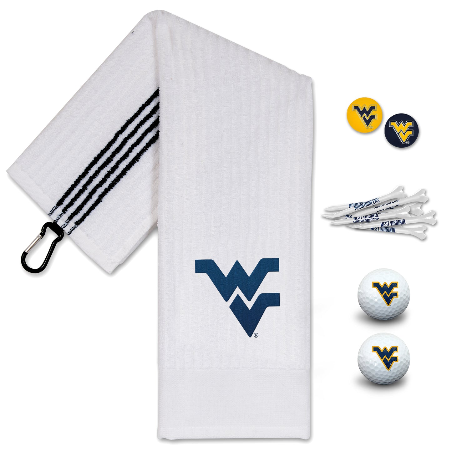 WinCraft West Virginia Mountaineers Golfing Gift Set