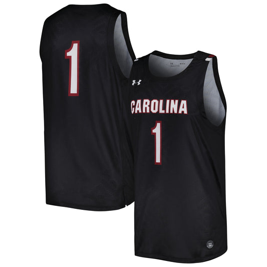 Men's Under Armour Black South Carolina Gamecocks Replica Basketball Jersey