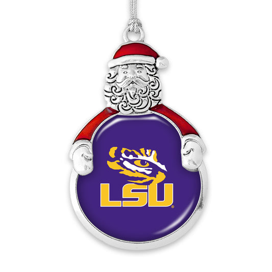 LSU Tigers Santa Claus Ornament