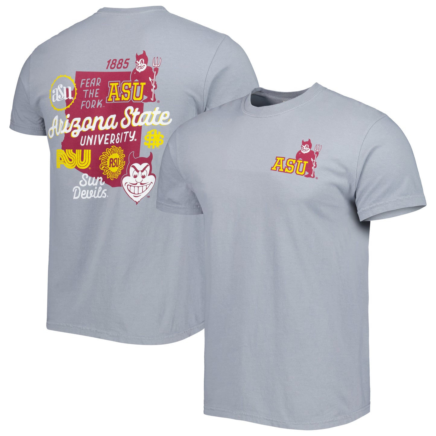 Men's Graphite Arizona State Sun Devils Vault State Comfort T-Shirt