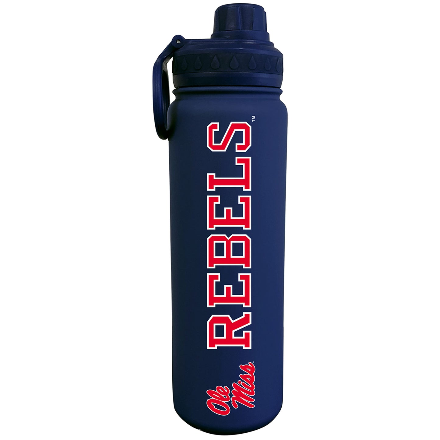 Navy Ole Miss Rebels 24oz. Stainless Sport Bottle