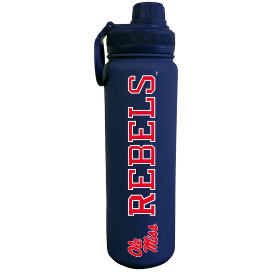 Navy Ole Miss Rebels 24oz. Stainless Sport Bottle