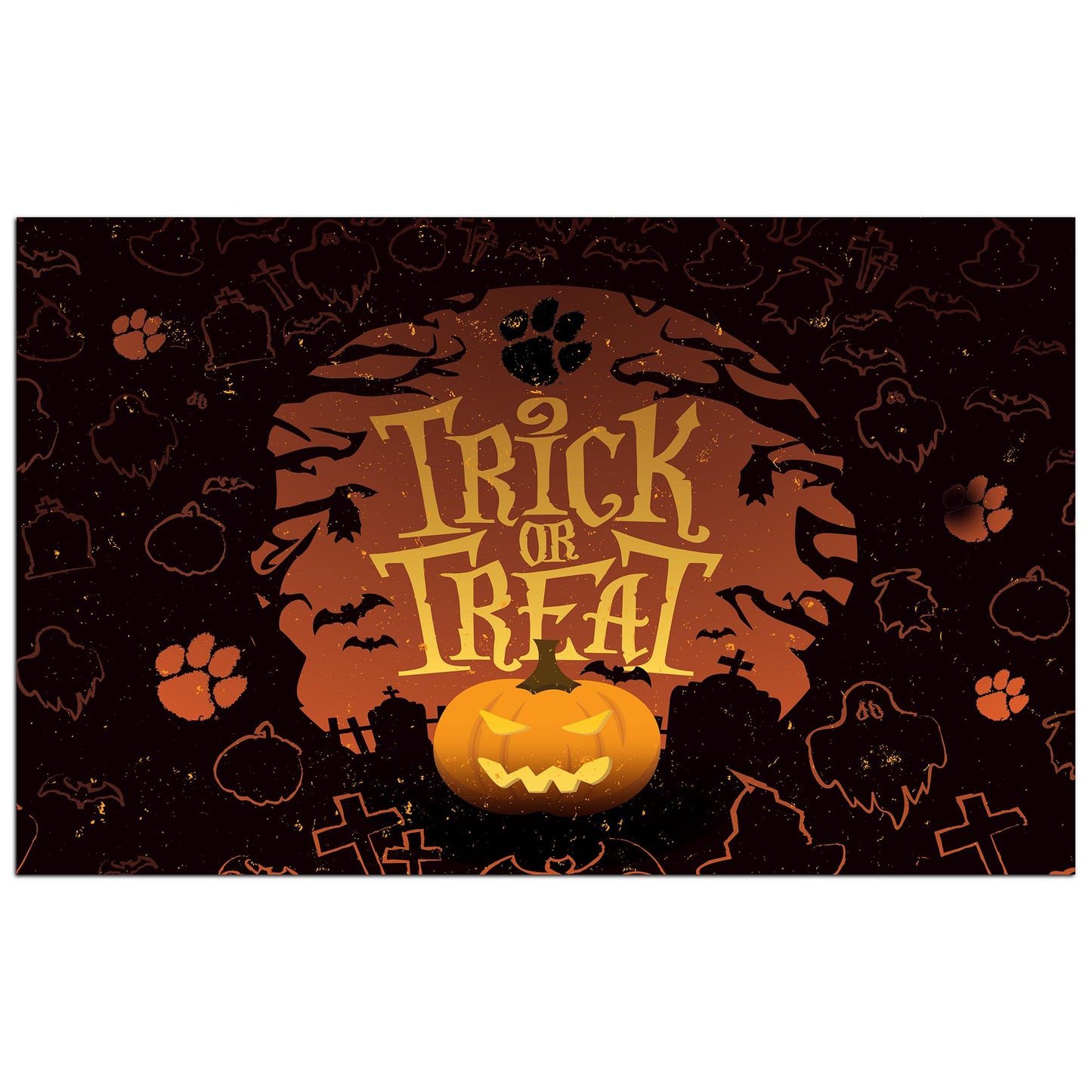 Clemson Tigers 12'' x 19'' Trick Or Treat Tray