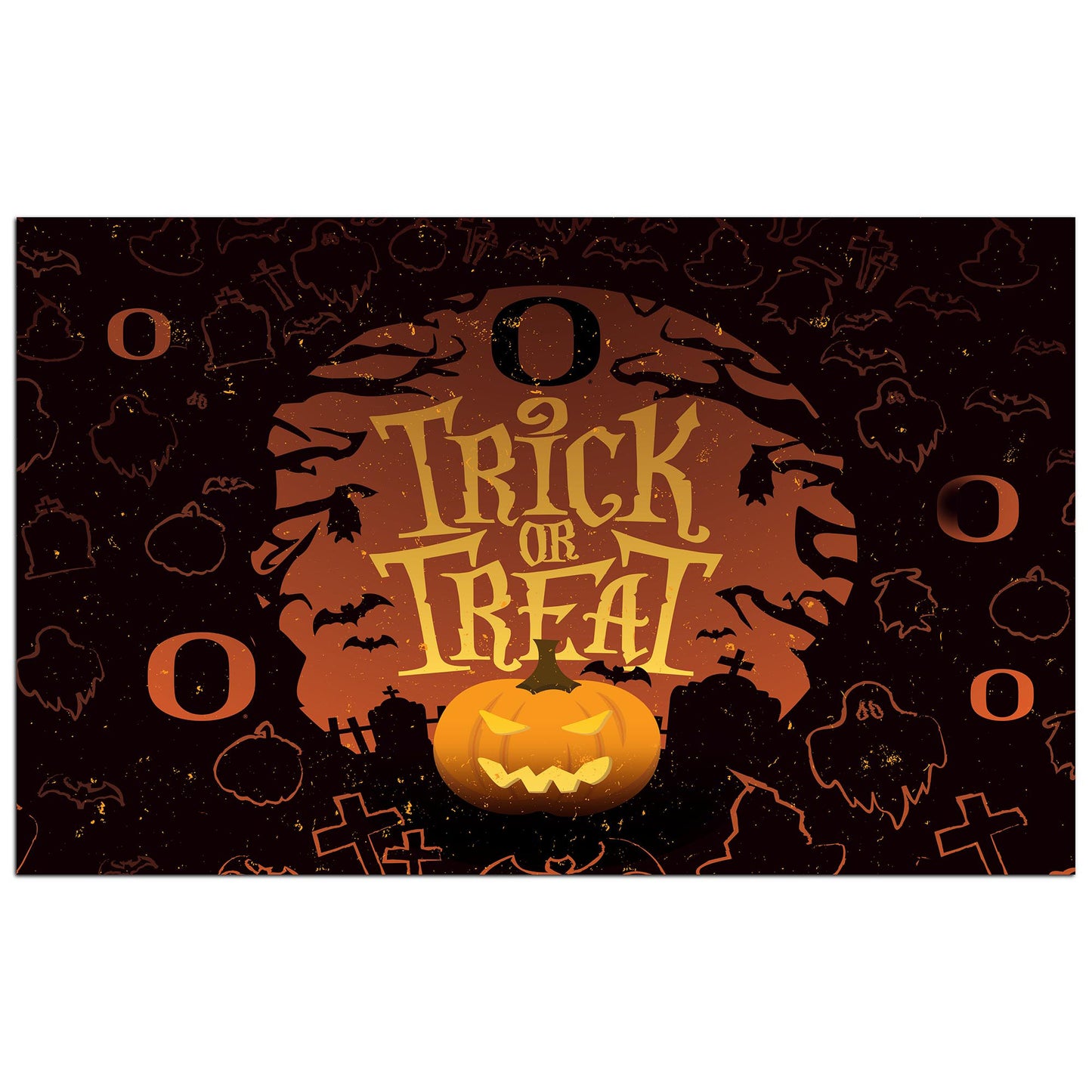 Oregon Ducks 12'' x 19'' Trick Or Treat Tray