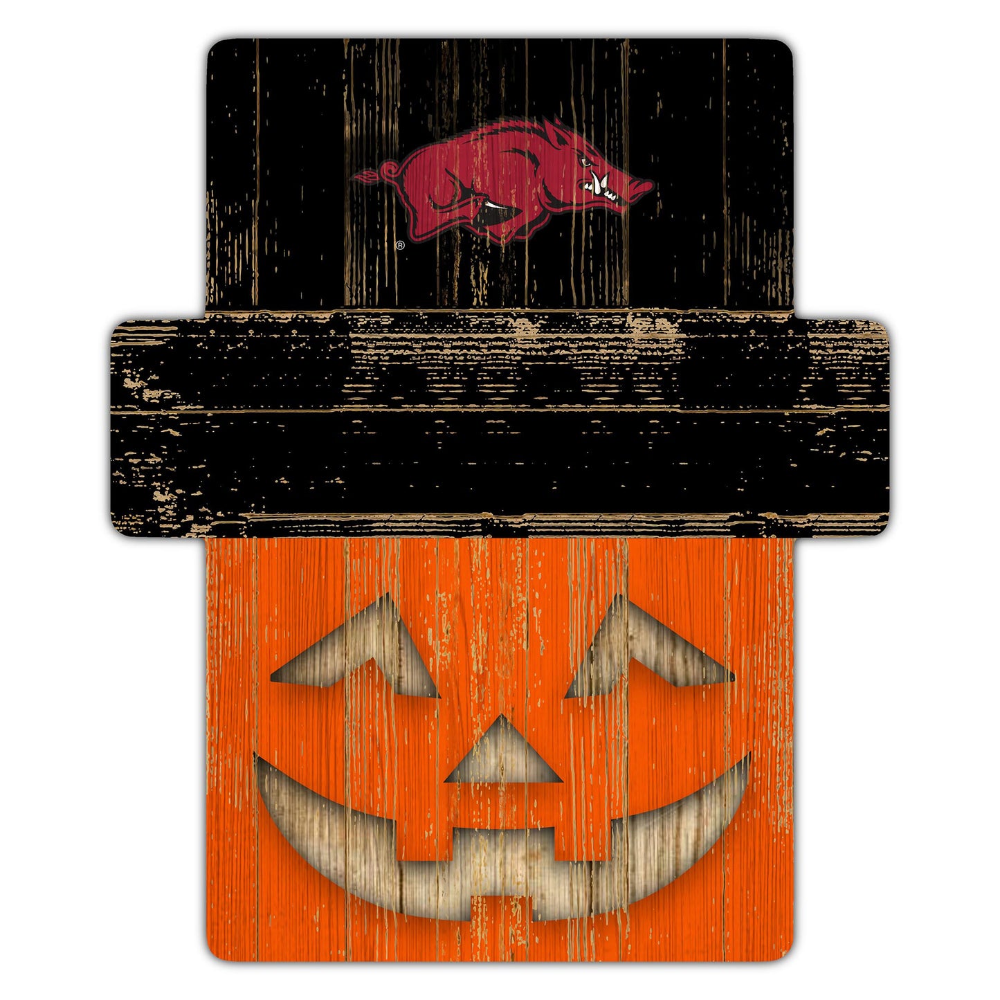 Arkansas Razorbacks 12" x 12" Jack-O-Lantern Display