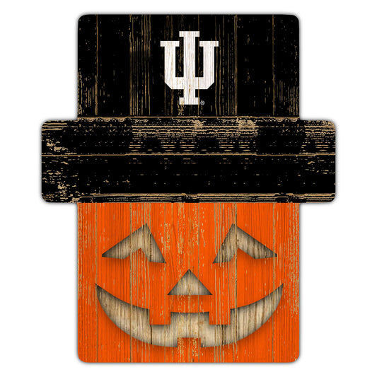 Indiana Hoosiers 12" x 12" Jack-O-Lantern Display
